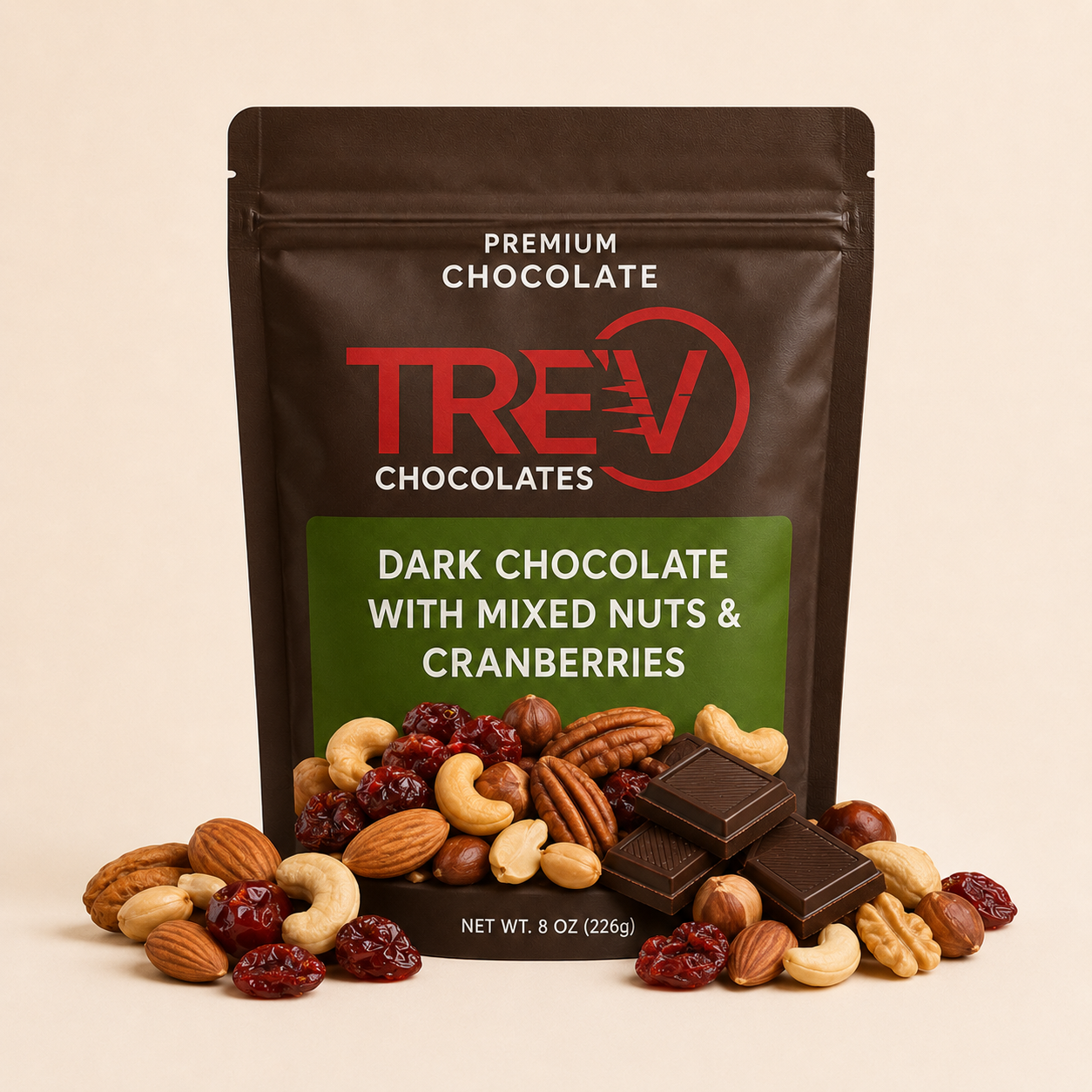 Dark Chocolate with Mixed Nuts & Cranberries